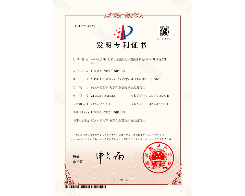 一种导热填料母粒、挤出吸塑用聚丙烯复合材料及其制备方法和应用